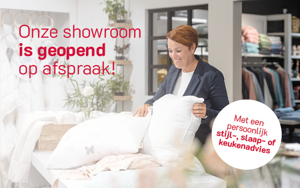 Showroom geopend op afspraak