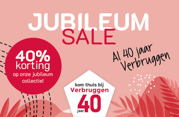 Feest mee met 40% korting op onze unieke jubileum collectie!